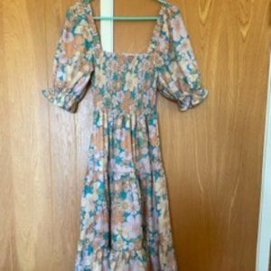 Sunday Up/Henly Retro Floral Maxi Dress